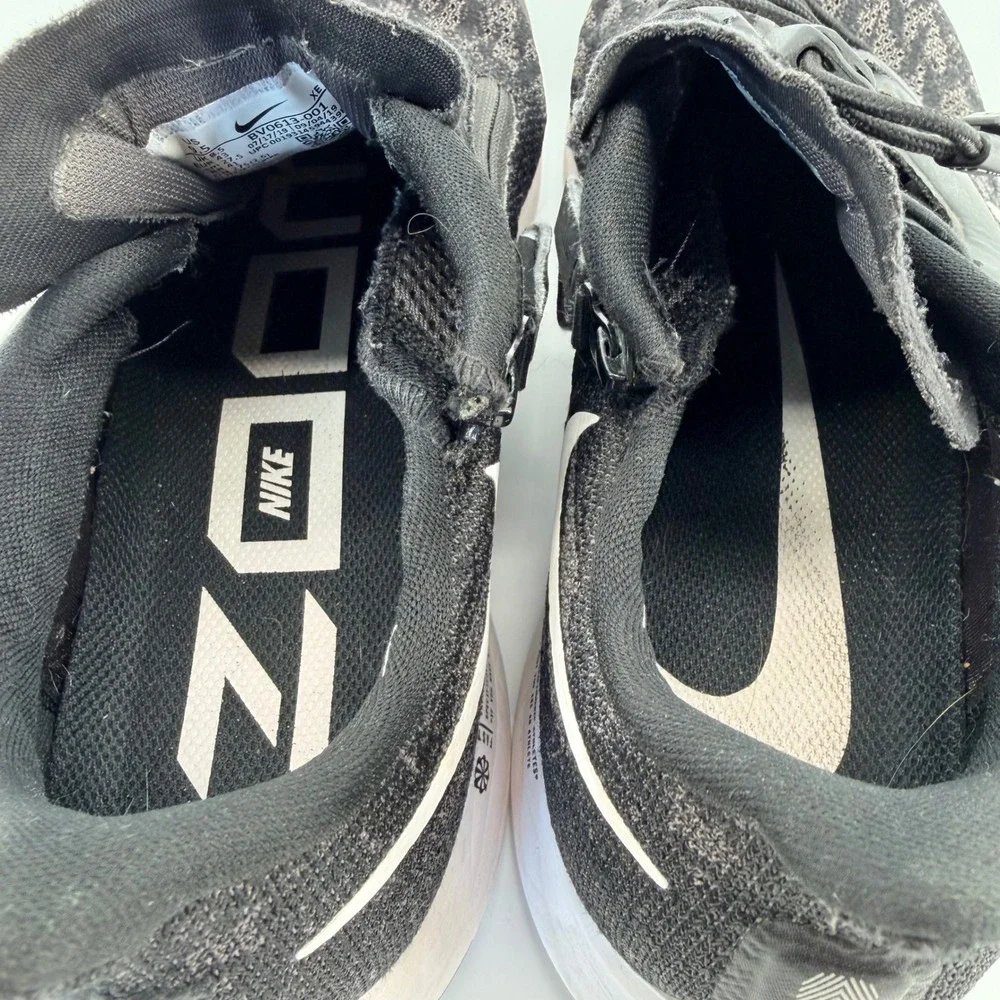 Nike Air Zoom Pegasus‎ 36 FlyEase Running Shoes Black White BV0613-001 Mens 9.5